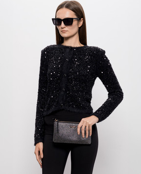 Twinset Чорна сумка з кристалами 262TL8051
