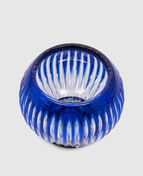 Treesseci Синій кришталевий органайзер для ватних дисків та паличок Blue Sky Crystal BL49ATBSL