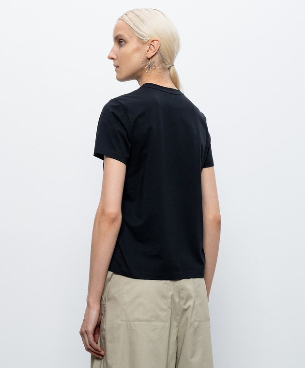 3.1 Phillip Lim Черная футболка с вышивкой S26110386PJB изображение 4