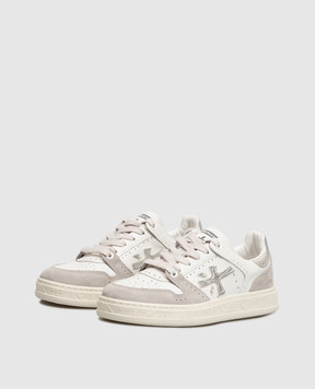 Premiata Белые кожаные кроссовки Quinn QUINND8642
