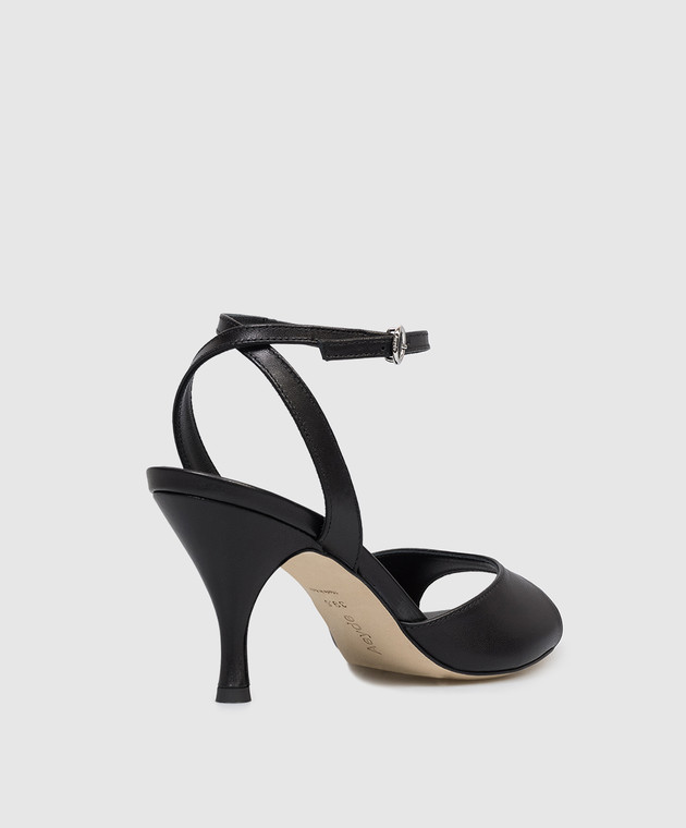 Aeyde Чорні шкіряні босоніжки Jada HS0680001001126 зображення 3