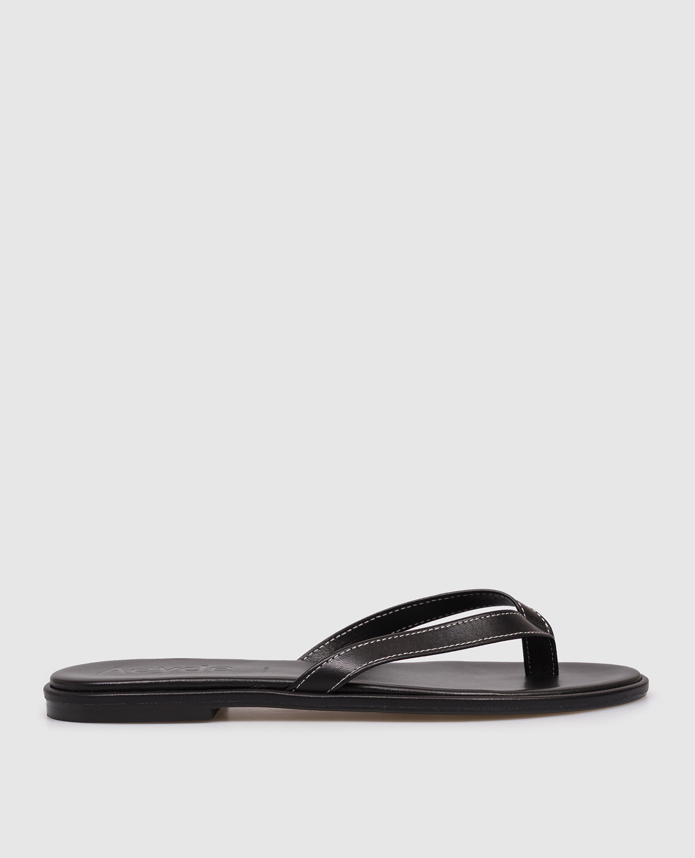 

Черные кожаные шлепанцы Melody, Черный, Шлепанцы