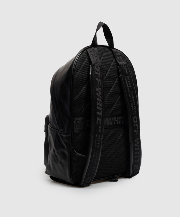 Off-White Чорний шкіряний рюкзак Haritage OWMNB04F26LT01 зображення 3