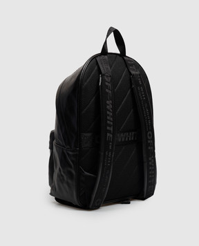 Off-White Черный кожаный рюкзак Haritage OWMNB04F26LT01