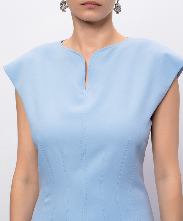 Nissa Голубое платье-футляр RZ16446 изображение 4