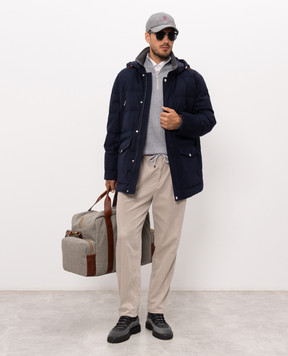 Brunello Cucinelli Бежеві вельветові штани M280NE1710