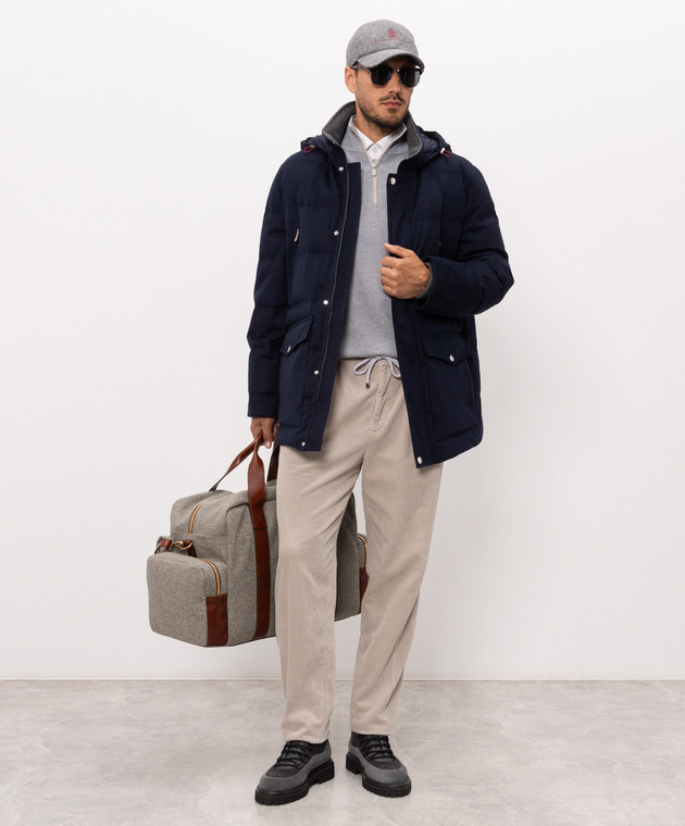 Brunello Cucinelli Бежеві вельветові штани M280NE1710 зображення 2