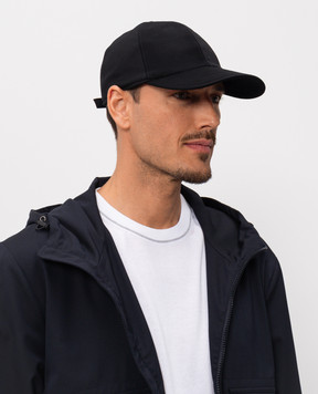 CAPOBIANCO Чорна кепка 20MC1BI00