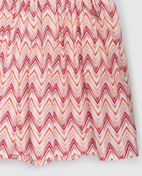 Missoni Дитячі рожеві шорти в брендовий принт MY6C49P0597