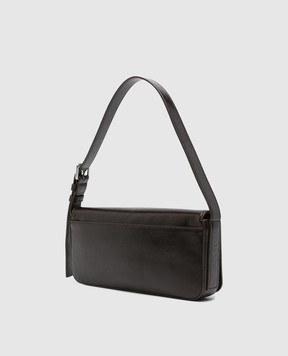 Alexander Wang Бордова шкіряна сумка з фактурним логотипом 20426K55L