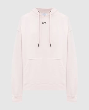 Off-White Рожеве худі з принтом Paint Arrow 44MBB085S26F00J