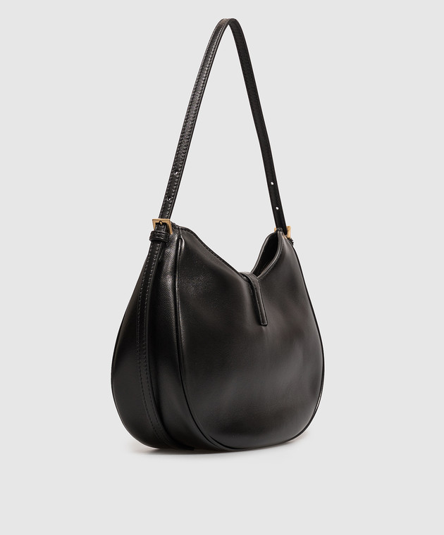 Versace Черная кожаная сумка Emblème 10261991A17449 изображение 3