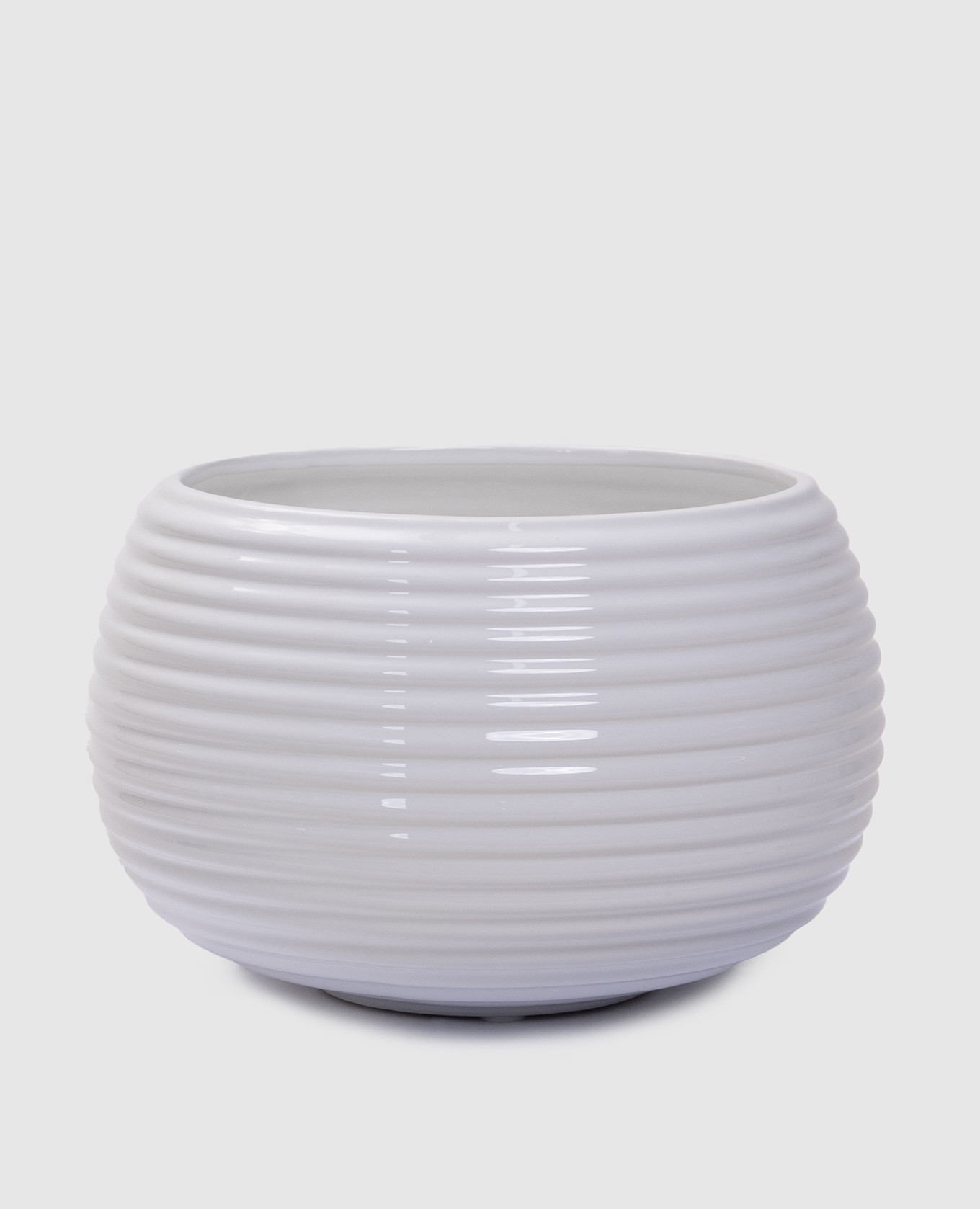 

Белое кашпо, Белый, Декор