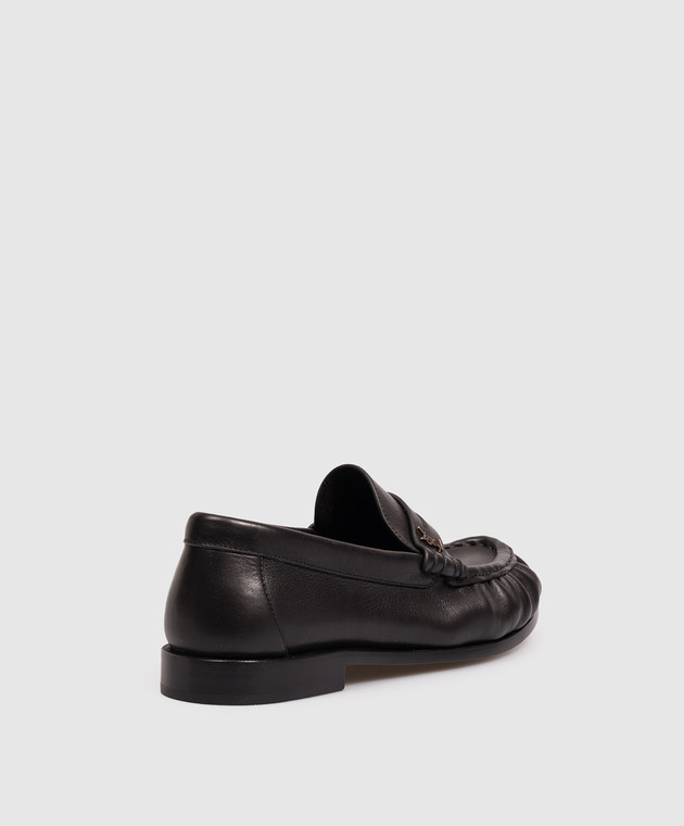 Saint Laurent Черные кожаные лоферы 81890825VAA изображение 3