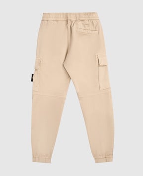 Stone Island Дитячі бежеві джогери з логотипом K2S163100007S00121012