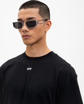 Off-White Серебряные солнцезащитные очки Allen OW1027720760