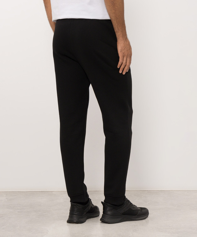 Trussardi Чорні утеплені спортивні штани з вишивкою емблеми P8148000087NMP318F09 зображення 3