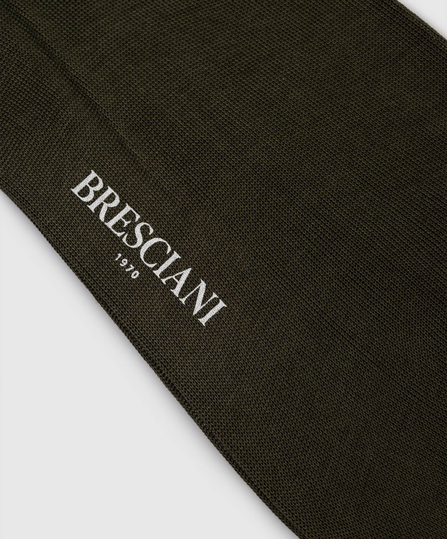 Bresciani Зелені короткі шкарпетки з бавовни MP009RI0006BR зображення 2