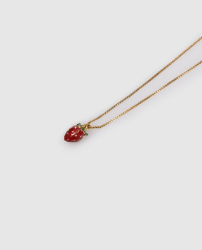 Saint Laurent Золотистая цепочка Strawberry 859898Y1521