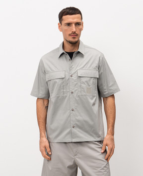 C.P. Company Metropolis Серая рубашка с логотипом LSH023A006472A