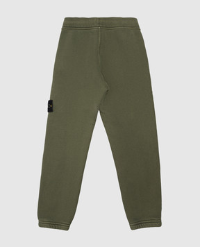 Stone Island Детские зеленые спортивные штаны L2S166200004S042514