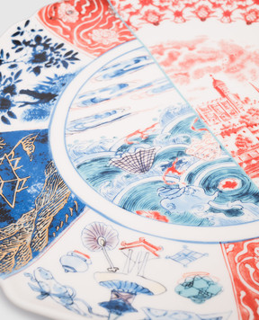 SELETTI Біла порцелянова комбінована підставка для торта Moriana 09767