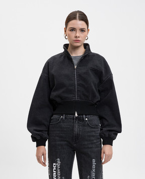 Alexander Wang Сіра джинсова куртка з логотипом 4DC4252922
