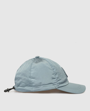 Stone Island Дитяча блакитна кепка з фактурною емблемою L1S169100003S0064