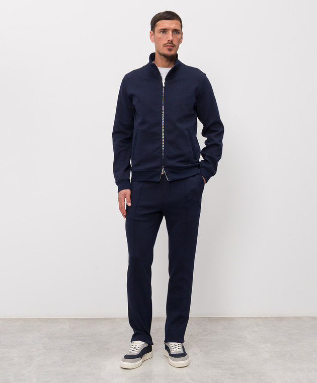 MooRER Синя спортивна куртка CRISPIN CRISPINFELPAIT зображення 2