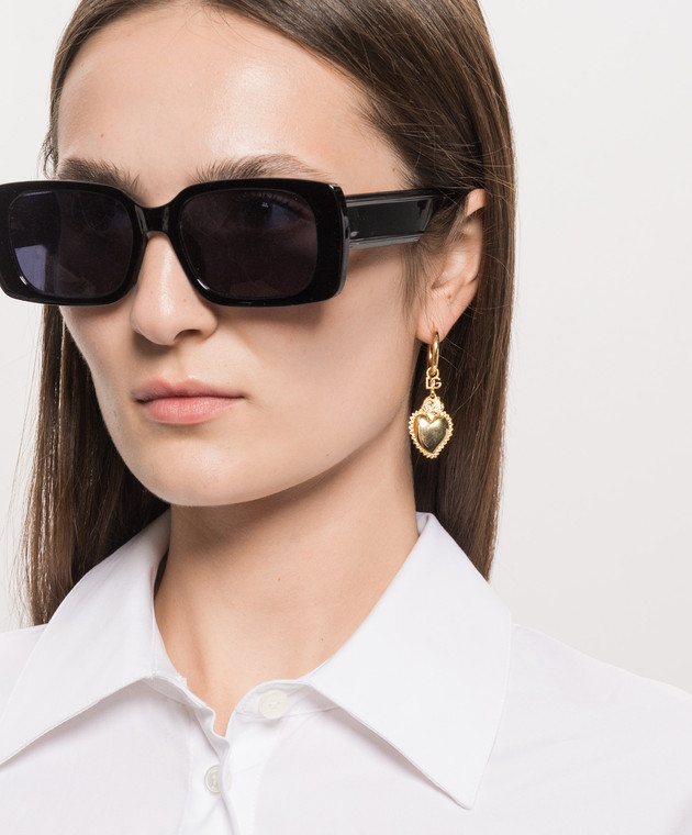 Dolce&Gabbana серьги в форме сердца WES8S1W1111 изображение 2