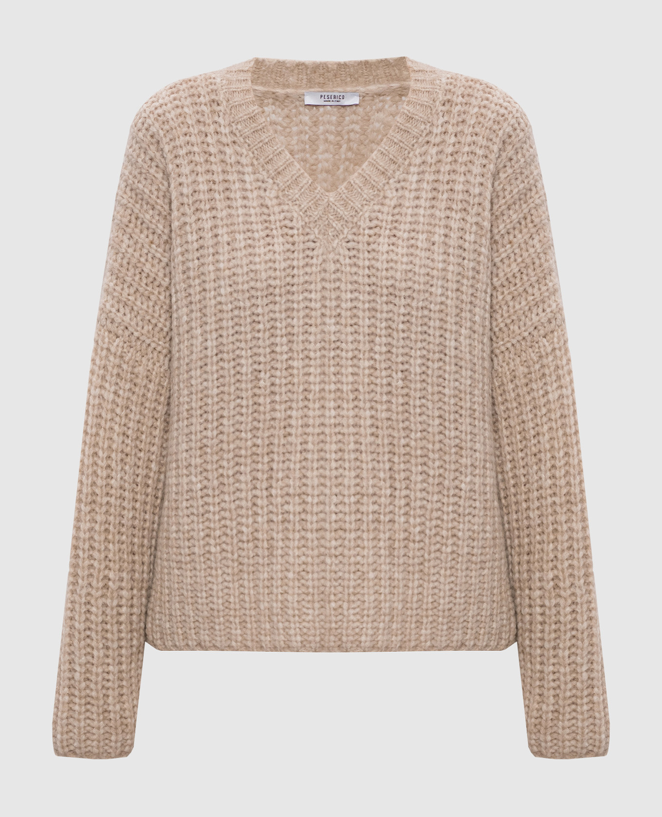 

Бежевый пуловер с шерстью альпаки, Пуловеры