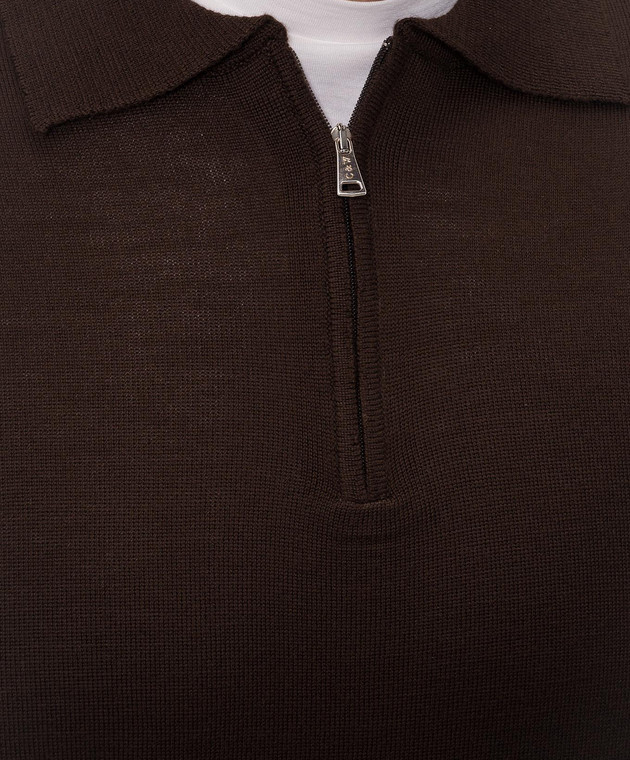 Cashmere&Whiskey Коричневе поло 94394Z зображення 5