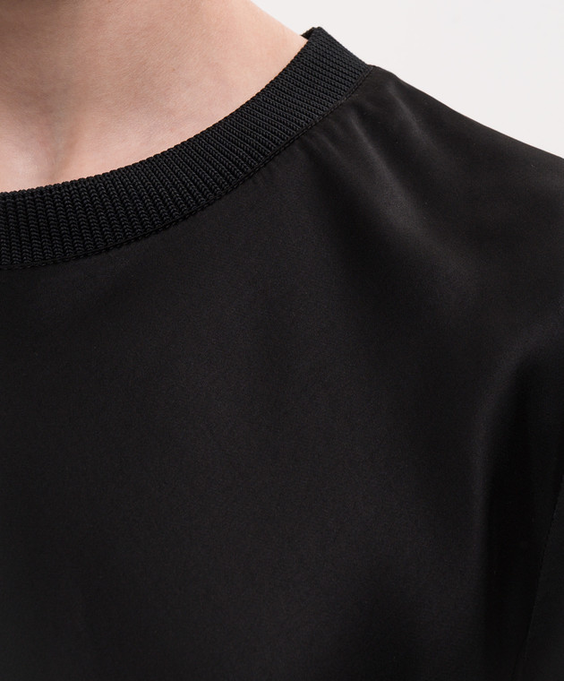 Ami Paris Черная футболка FTP828VI0053 изображение 5