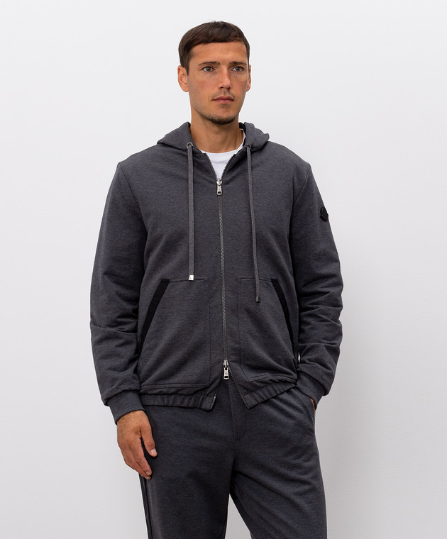 Moncler Двостороння спортивна куртка з нашивкою логотипа L20918G0001689B2V зображення 4