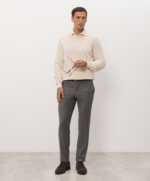 Bertolo Cashmere Сірі штани 000305001391 зображення 2