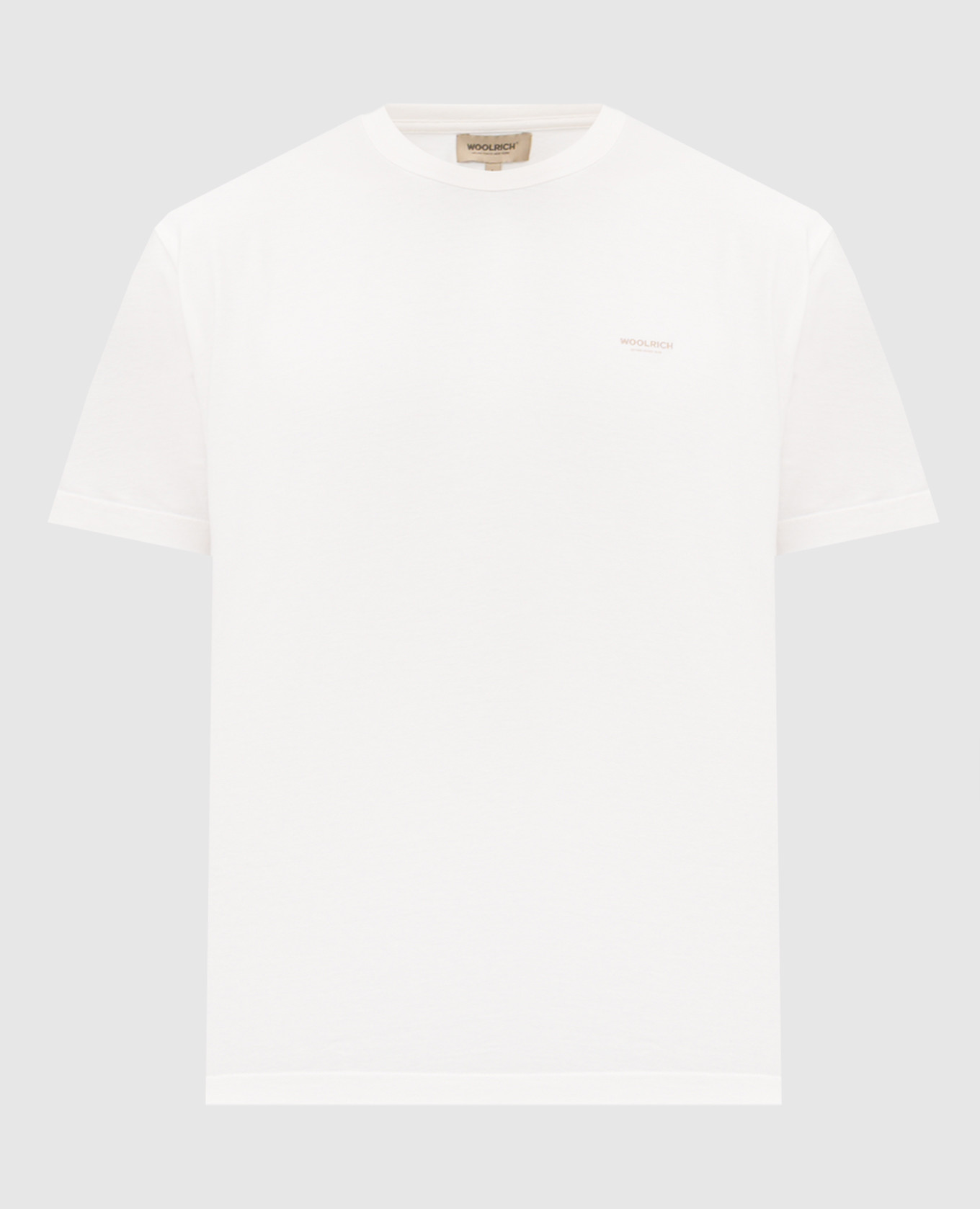 Белая футболка с принтом логотипа