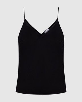 Brunello Cucinelli Чорний топ із шовку M0C59BD802