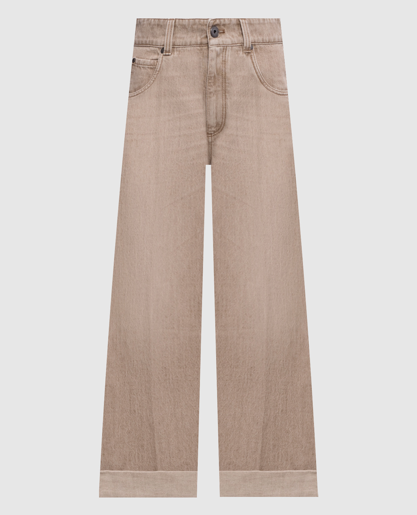 Бежевые джинсы