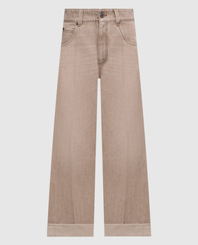Brunello Cucinelli Бежевые джинсы MA095P4005