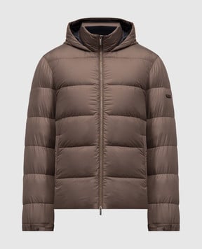 Peserico Коричневый пуховик с логотипом R522450027C