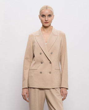 MooRER Бежевий двобортний жакет ALERIAPAR