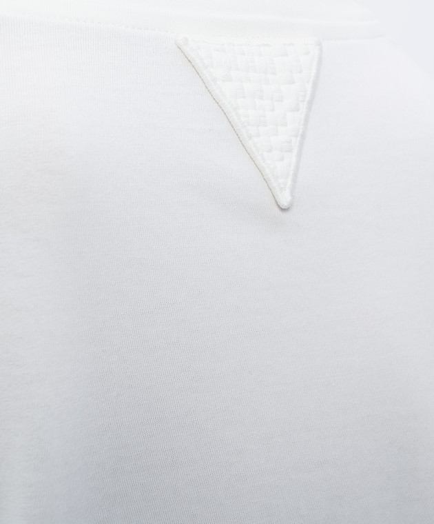Bottega Veneta Белая удлиненная футболка 864786V6F20 изображение 5