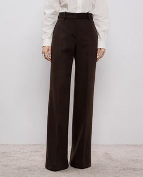 Ermanno Scervino Коричневі штани з вовни D476P718KGK