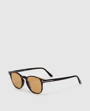 Tom Ford Коричневые солнцезащитные очки HOLT FT1302