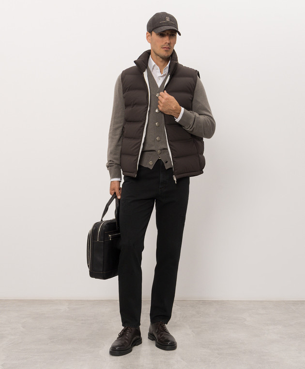 Brunello Cucinelli Кардиган цвета хаки из кашемира M22203806 изображение 2