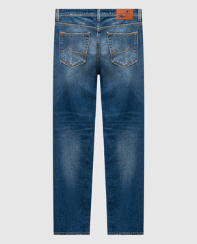 Jacob Cohen Синие джинсы с эффектом потертости UQM0410T156Ash