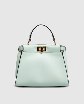 Fendi Зелена шкіряна сумка Peekaboo 8BN244AWQ8