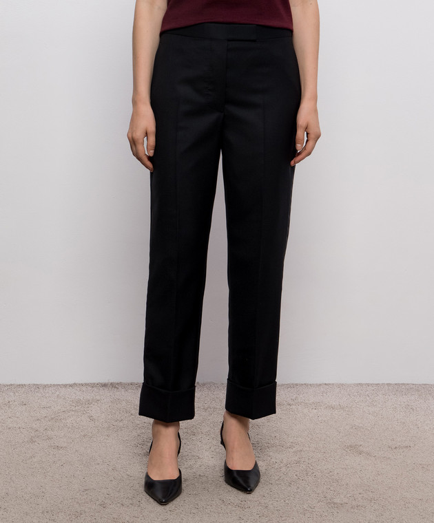 Thom Browne Черные брюки из шерсти FTC507B00626 изображение 3