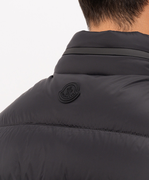 Moncler Чорний пуховий жилет Reticone L20911A00031598AL зображення 5