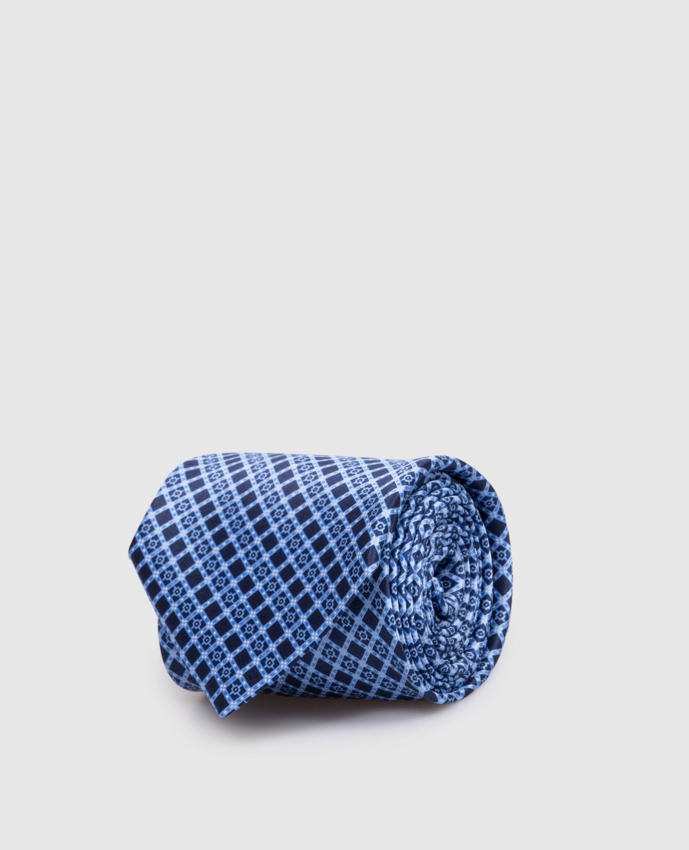 

Голубой галстук Luxury из шелка в геометрический узор, Галстуки